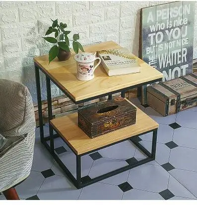 Простой современный диван боковой угол несколько движущийся прикроватный столик американский стиль твердая древесина гостиная маленький круглый журнальный столик