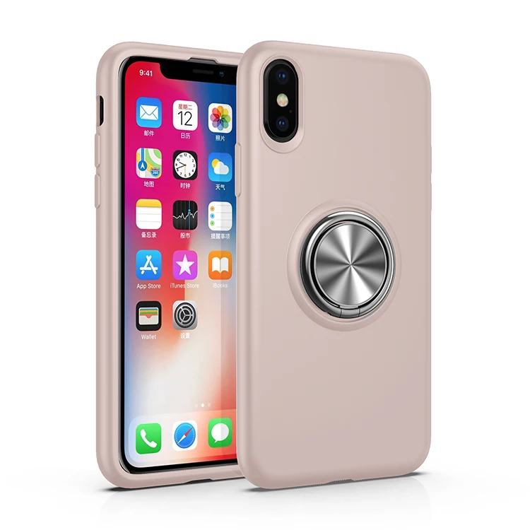 Роскошный металлический телефонный держатель для iPhone XS Max чехол XR мягкий из тпу