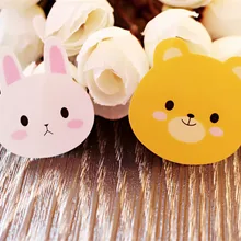 240 шт./лот 2 стиль декоративные наклейки прекрасный кролик и медведь герметизирующий ярлык выпечки посылка торт коробка украшения