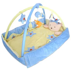 Portable  Baby Crib Soft Play Mat Princess Prince Bed Foldable with Mattress Pillow Crawling Toy Kids Gifts Gym Mat Learn Mats