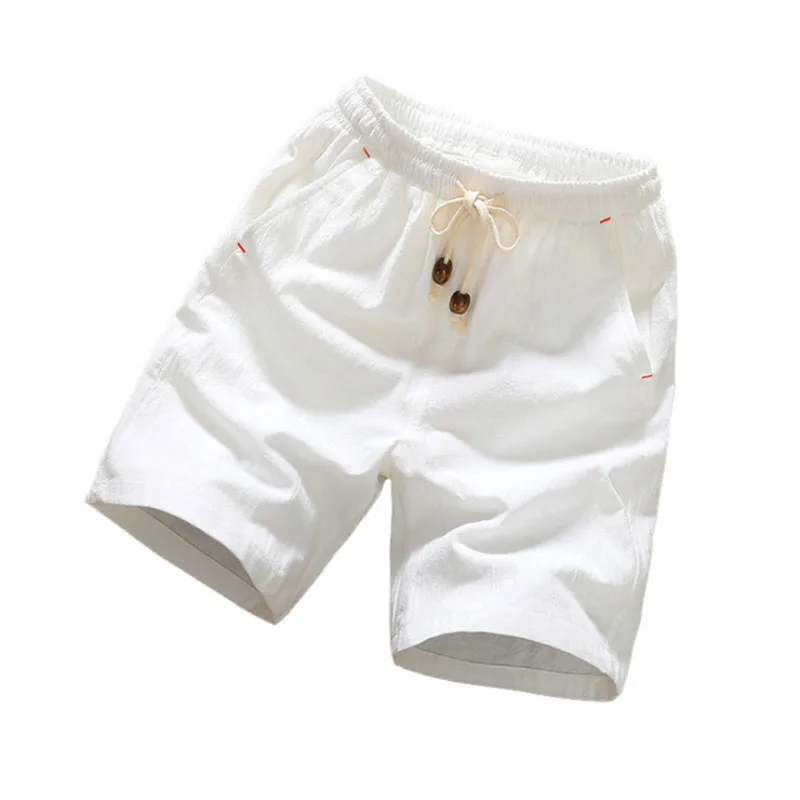 New Style Mens Shorts Beach Summer Fashion Pure Color Casual Loose Belt Drawstring Pants Sports Short masculino | Мужская одежда