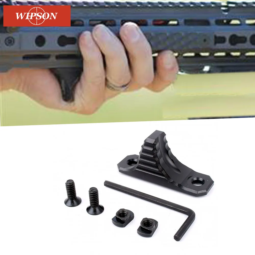 WIPSON M-LOK Handstop комплект Angeled цевье аксессуары с направляющей Тактический Handguard для AR15 Пистолет Аксессуары