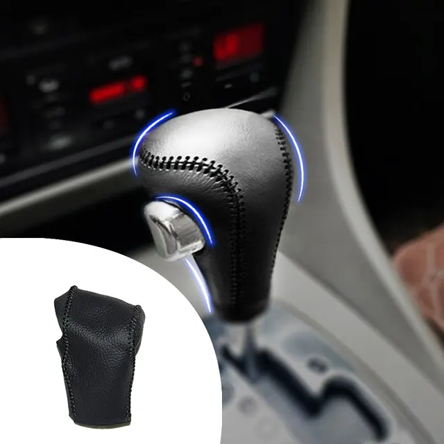 Car Gear Cover PU Leather For Audi A4L 2009 2012 A6L 2005 2011 Q5 2009
