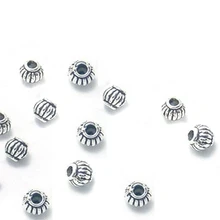 FLTMRH 4 мм 100 шт модные тибетские амулеты разделительные бусины для изготовления ювелирных изделий* материалы для рукоделия пластиковые массивные алфавиты