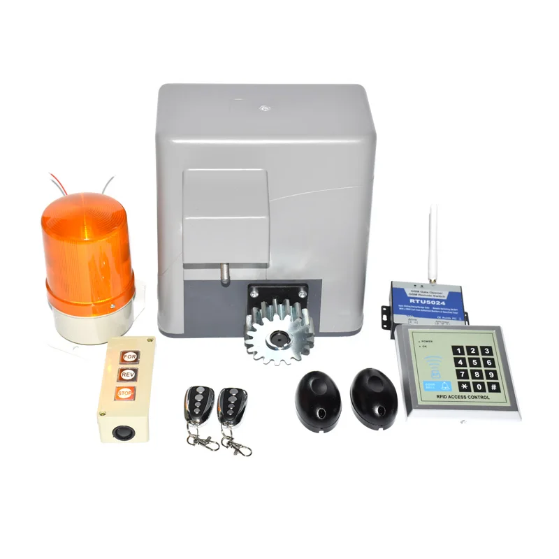 600KG Adjustable Automatic Sliding Gate Opener Kit with Operator Remote Control 