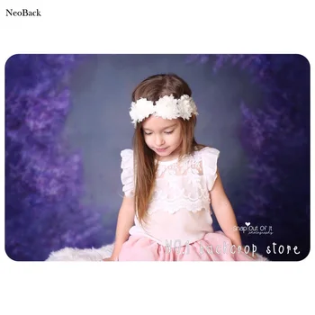 

NeoBack Thin vinyl cloth Purple Tone New Born Baby Photography Backdrop children backdrops Printing Studio backgrounds P0933