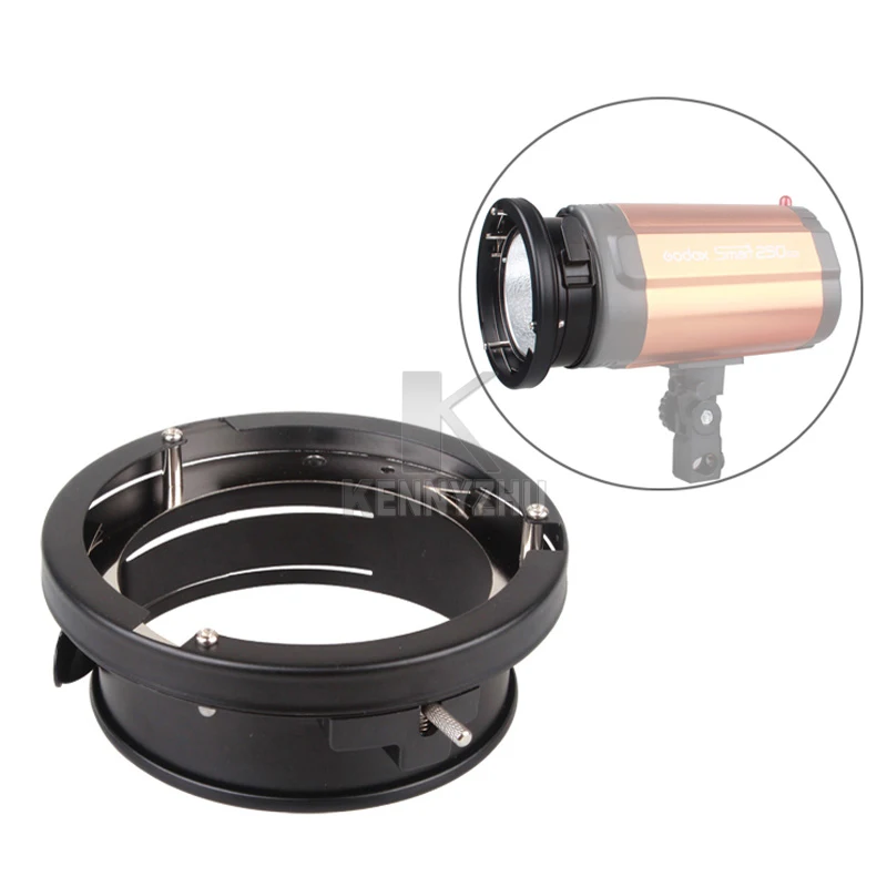 Godox-anel de Montagem de Flash para Bowens Adaptador Universal para Softbox Luz Estroboscópica de Pratos de Beleza K150a K180a 250di 300di 250sdi 9.8cm
