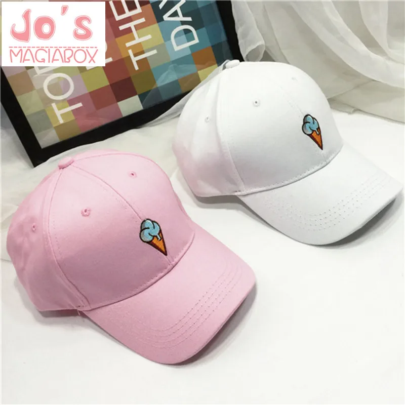 

2019 Spring Summer Fashion Baseball Caps Korea Ulzzang Harajuku Embroidery Cartoon Hats For Men And Women Hip Hop Cap