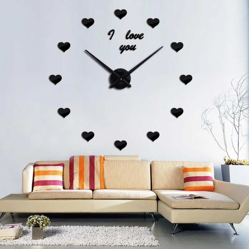 Новинка 2019 настенные часы reloj de pared кварцевые Европа horloge для дома гостиной 3d