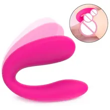 Sex Wireless We Share Vibe Remote Control Dildo G Spot Vibrator Clitoris Stimulator Double Vibrators for Women Toys for Adult