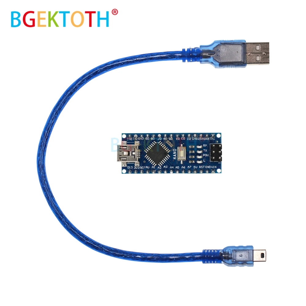 Плата микроконтроллера MINI USB Nano V3.0 ATmega328P CH340G 5 в 16 м для arduno NANO 328P 3 0 1 шт.|Детали и