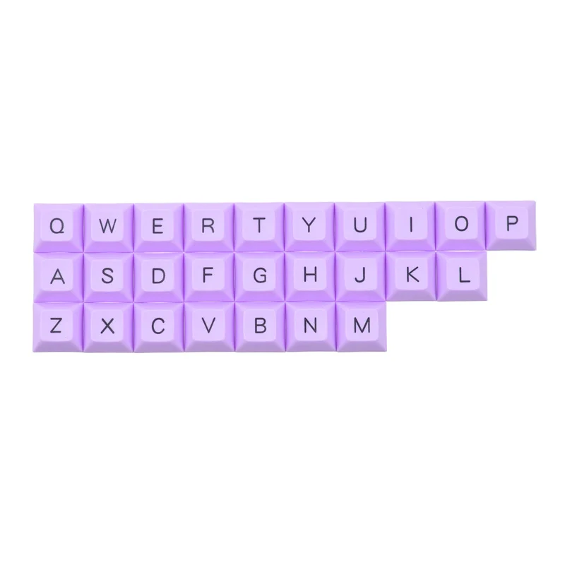DSA Алфавит keycap Топ Печатный краситель подстилка 26 клавиш для пользовательских