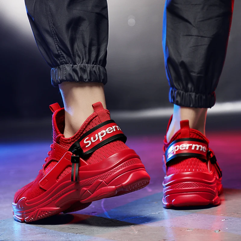 Autumn Winter Men Trainers Sneakers Running Shoes suede leather Comfortable Jogging Sneakers Mens Sport Trainers running shoes 4