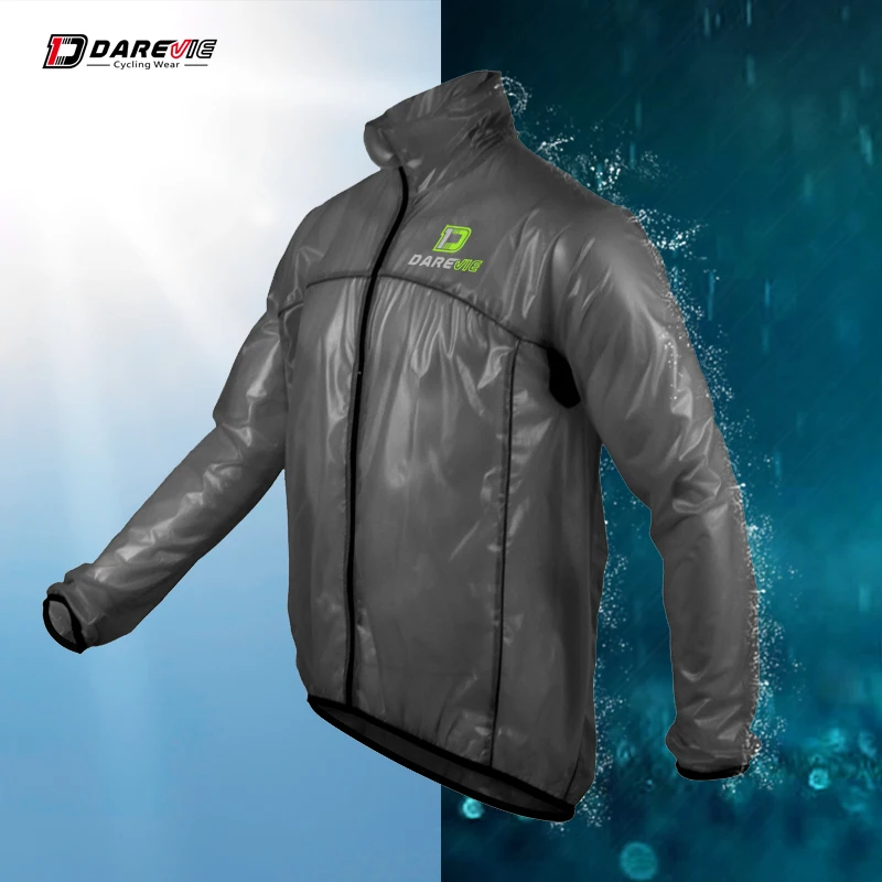 

Darevie outdoor waterproof rain coat 100% polyester bicycle rain jacket