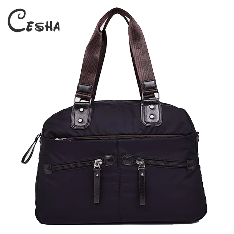 Cesha модная винтажная женская сумка с несколькими карманами, большая вместительность, высокое качество, водонепроницаемый светильник, нейлоновая сумка на плечо, Повседневная Сумка-тоут