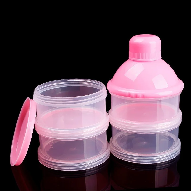 Портативный для малышей Кормление молока порошок и пищевой бутылки контейнер 3 ячейки сетки практичная коробка