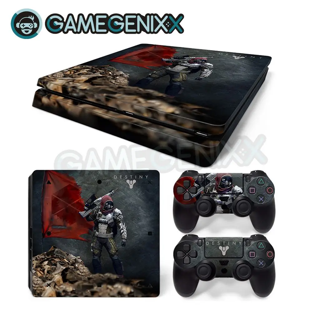 

GAMEGENIXX Skin Sticker Vinyl Decal for PS4 Slim Console and 2 Controllers - Destiny