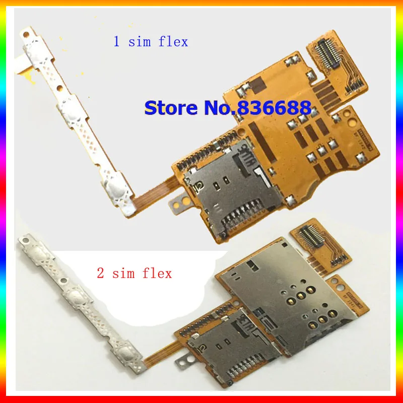 

New 10-101 4G version Dual Single Sim Slot Tray Card Holder Flex Cable For Huawei Mediapad 10 FHD S10-101 3G version Sim Flex