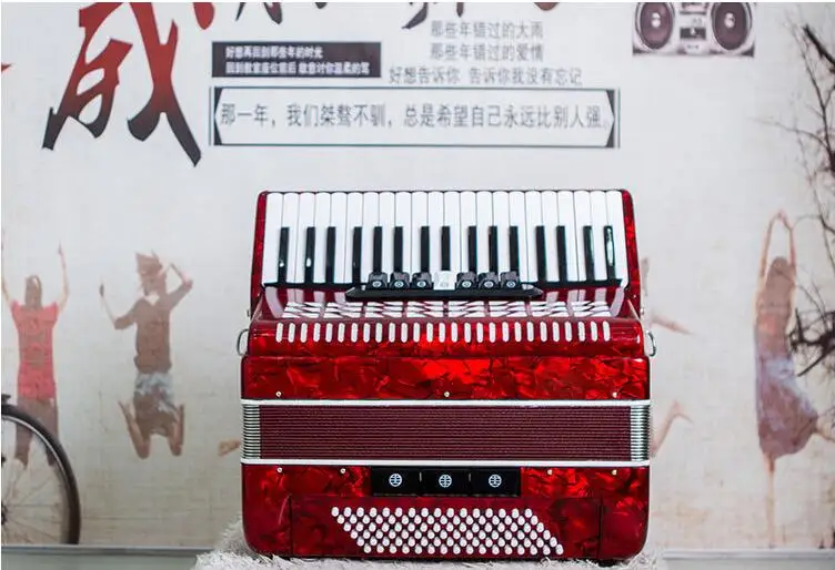 37-key accordion adult wooden instrument 96 bass accordion male and female for musical instruments gifts 37-key accordion adult wooden instrument 96 bass accordion male and female for musical instruments gifts