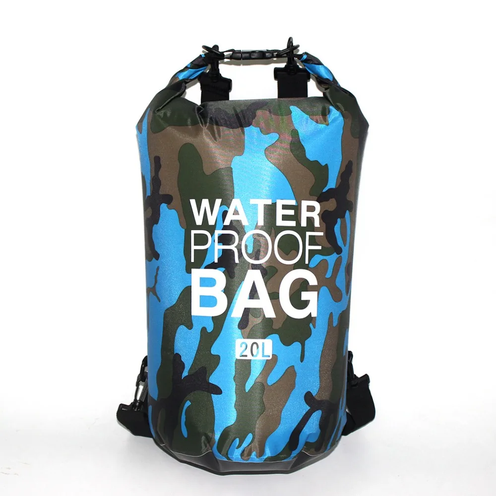 Camouflage Waterproof Dry Bag 2L 5L 10L 15L 20L 30L Rafting Drifting Canoe Travel Kit Pouch Storage Bag  (42)