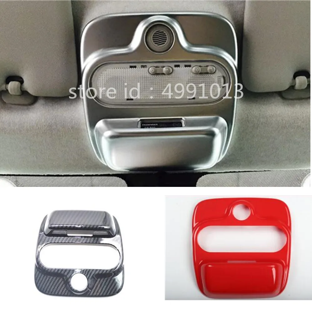 

For Benz smart fortwo 2015 2016 2017 2018 car styling ABS Chrome cover stick head read front reading light lamp trim 1pcs