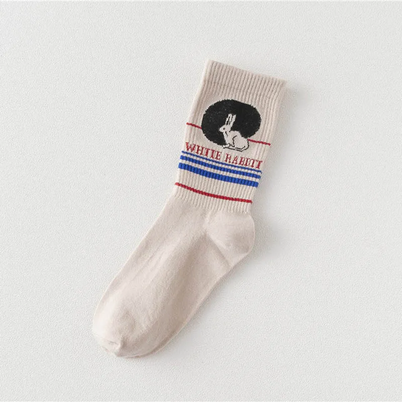 Женская Корейская версия ins мультфильм Harajuku стиль трубки улица носки