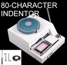 

80Letters PVC card Embosser Embossing machine and + indent print 2in1 VMD