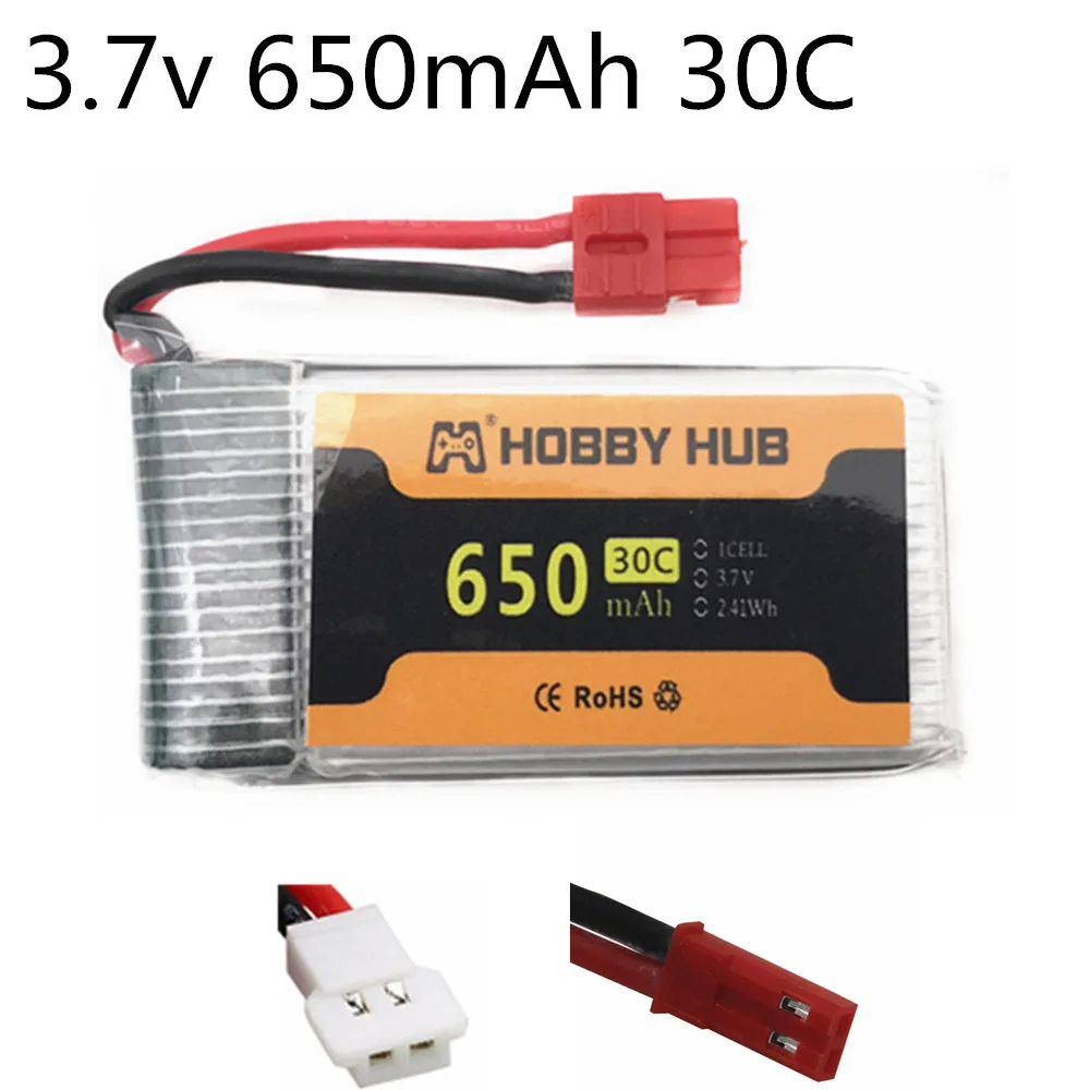 

3.7V 650mAh 30c 852540 lipo Battery With jst/XH4.0 Plug For Syma X5C X5SC X5HC X5HW FY550 HJ818 HJ819 1315 RC Quadrocopter Parts