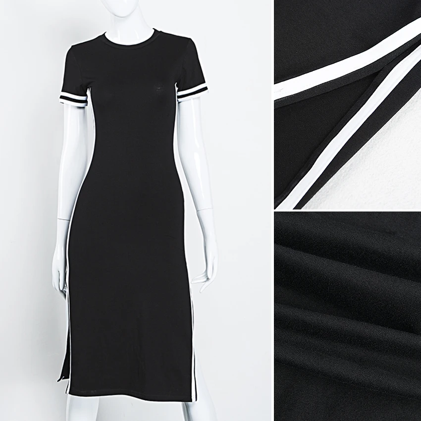 Gagaopt 2018 Spring/Autumn Dress Women Casual Street Side Split Print Striped Dress Vintage Vestidos Open Back Sexy Club Robes