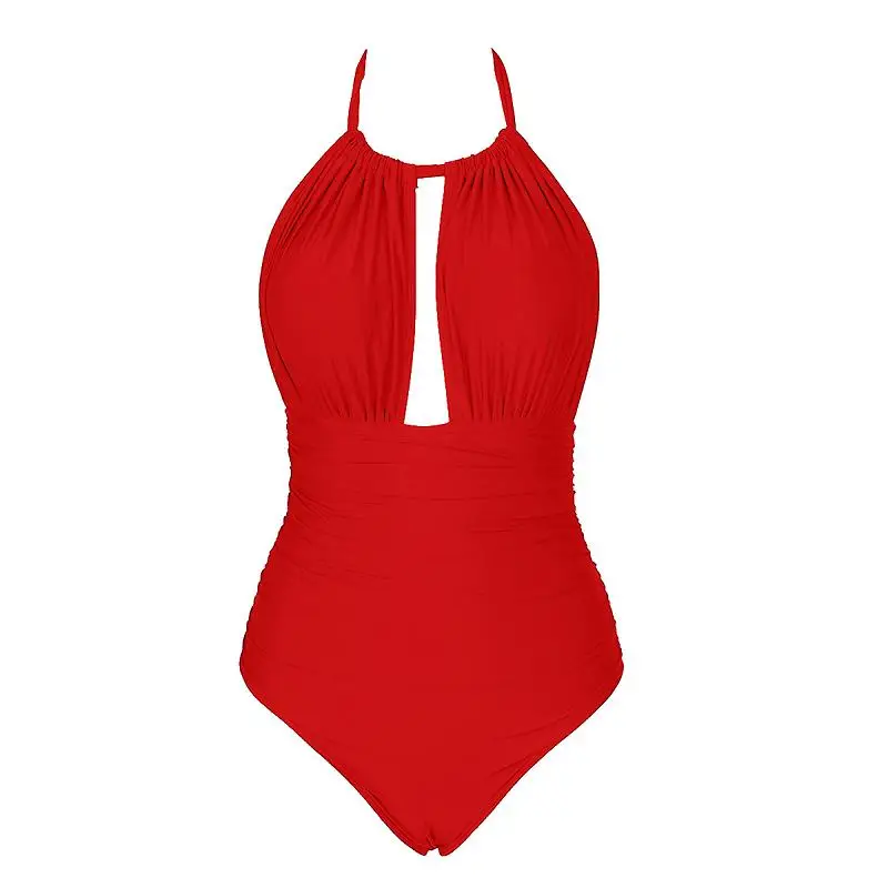 Swimwear 2018 Sexy One Piece Swimsuit Female Solid Women Plus Size Swimwear Black Backless Brazilian May Bather Monokini XXL    4-800x800