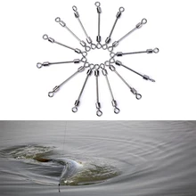 100 Pcsrolling Вертлюги сильные эластичные Вертлюги высокоскоростная оснастка со свинцовым сидением рыболовные снасти рыболовный крючок соединитель