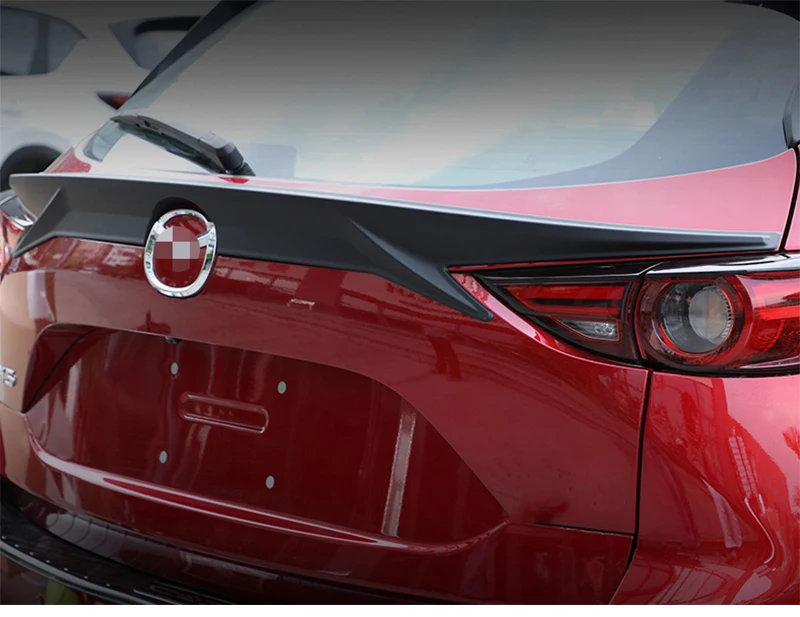 Для Mazda CX-5 CX5- АБС-пластик черный Задняя Крышка багажника центральный спойлер для автомобиля аксессуары 1 шт