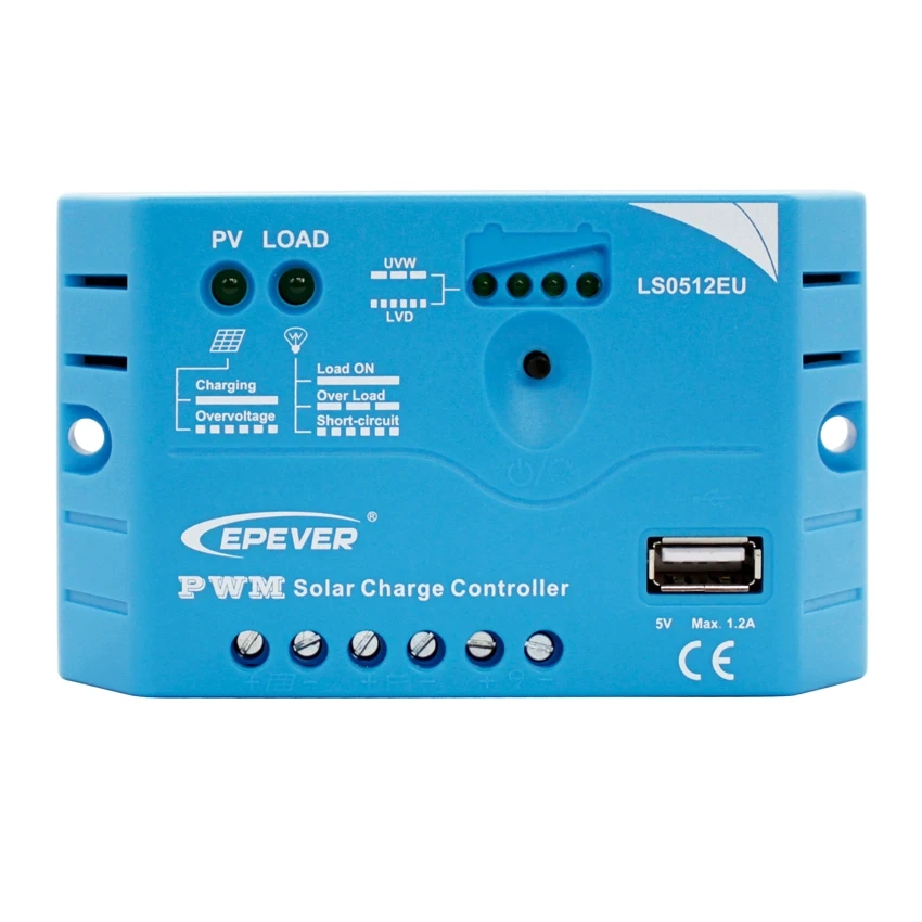 5A LS0512EU EP EPEVER PWM LandStar Solar Charge Controller Regulators With 5V USB | Обустройство дома