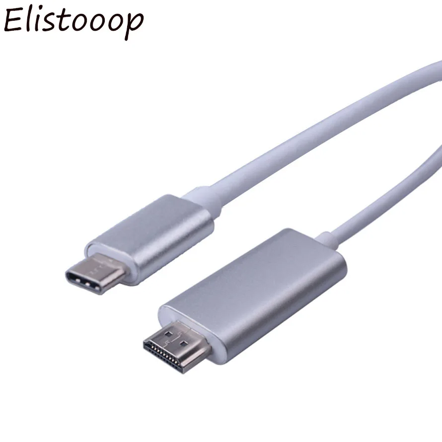 Elistooop USB C HDMI Cable Type C to HDMI Converter Micro USB C HDMI Adapter 30Hz 4K 2.0