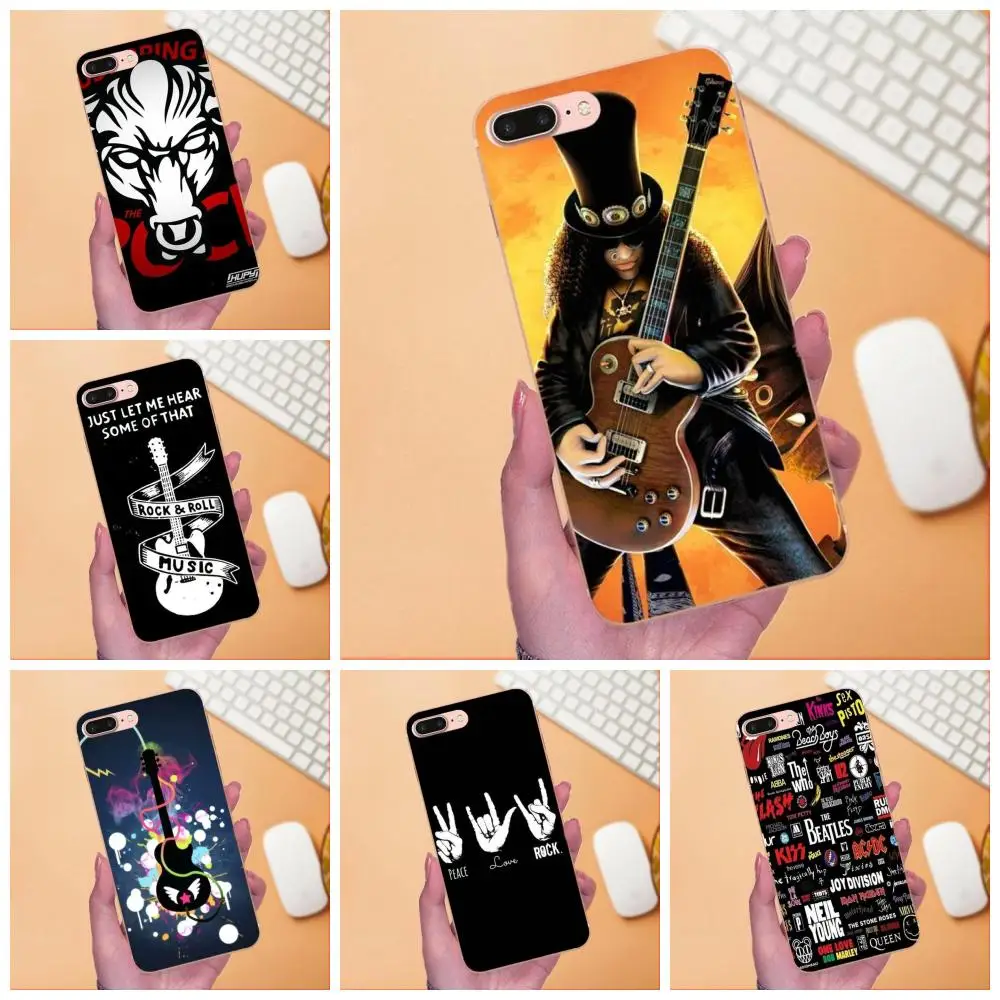 Модный сотовый Чехол из ТПУ с надписью Love Rock Roll для Sony Xperia Z Z1 Z2 Z3 Z4 Z5 compact Mini M2 M4 M5 T3 E3