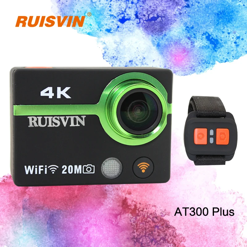 

RUISVIN AT300 Plus Action Camera Ultra HD 4K Helmet Cam 2.0 Inch WiFi Sports DV Camcorder Full 1080P Diving Waterproof Camera