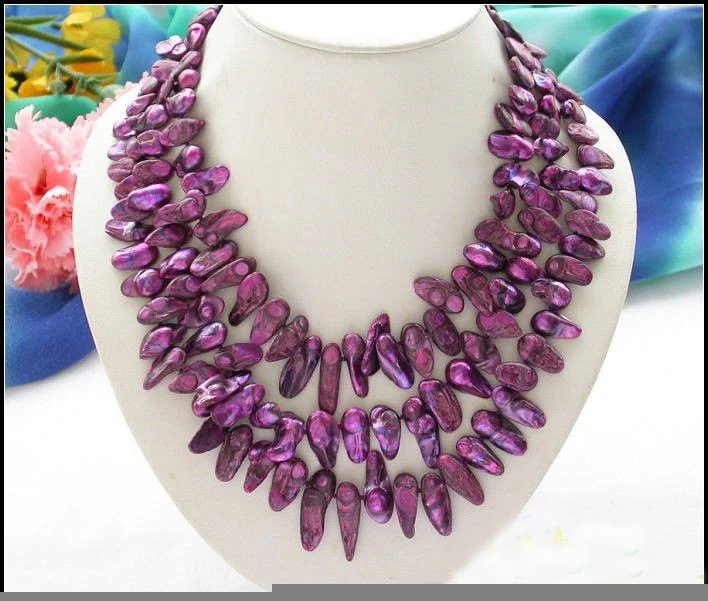 

Natural 12mm Round Black Pearl Necklace! NEW