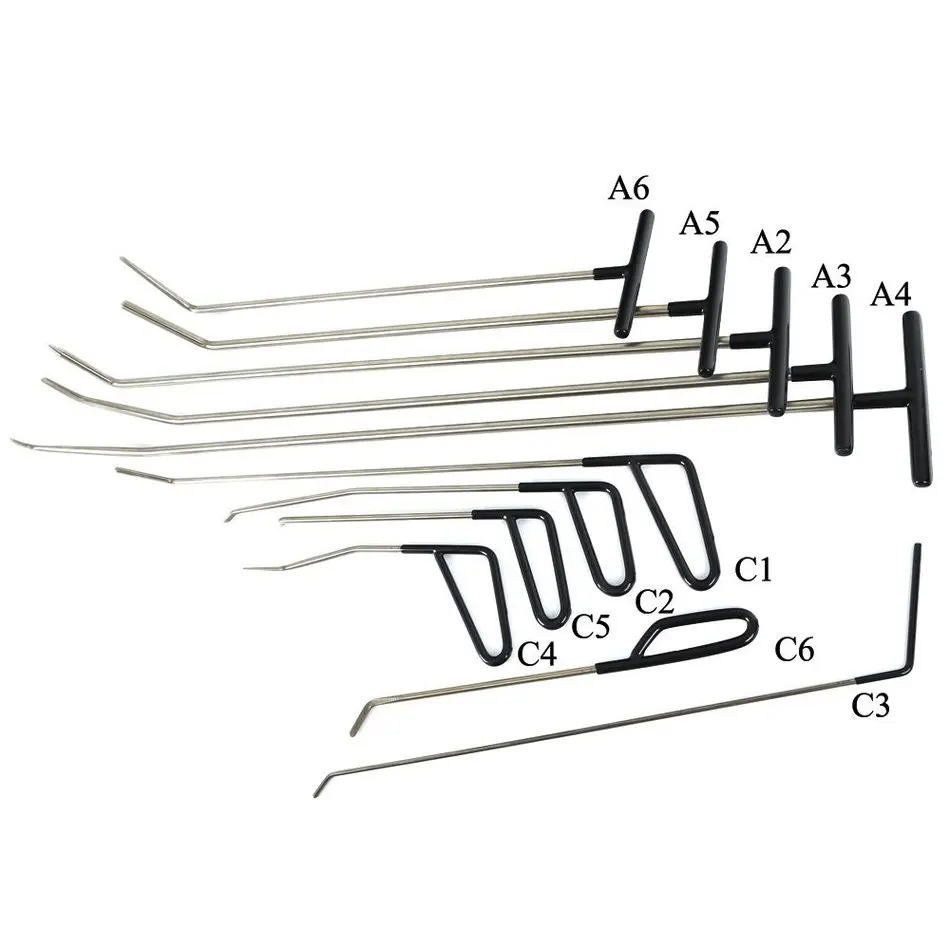 PDR стержни Крюк Инструменты безболезненный вмятин ремонт автомобиля вмятин ремонт вмятин удаление отражатель доска вмятин Съемник подъемник клеевой пистолет кран вниз набор