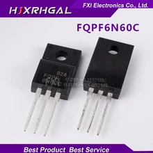 10PCS FQPF6N60C TO-220 6N60C 6N60 TO220 FQPF6N60 New original