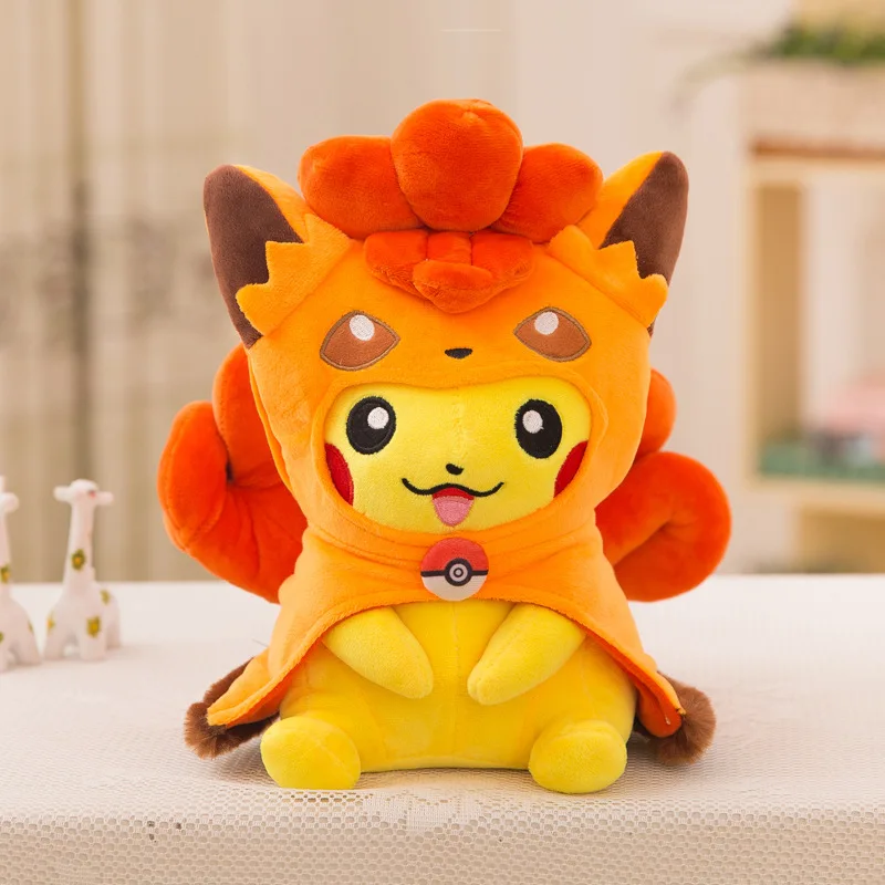 Pikachu de dibujos animados de monstruo de bolsillo Cosplay juguetes de Peluche lindos juguetes de Peluche de regalo para niños dibujos animados Peluche Pikachu muñeco de Peluche