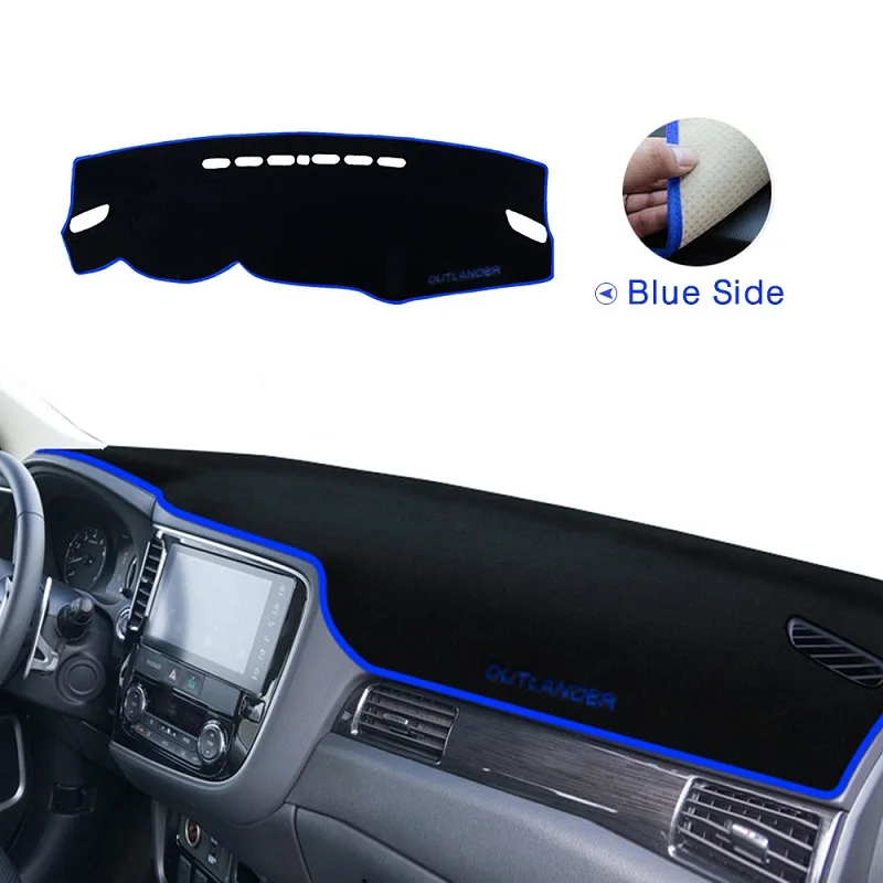 Синий Для Mitsubishi Outlander 2013 аксессуары приборной панели автомобиля Избегайте Light Pad инструмент крышка платформы стол - Название цвета: Синий