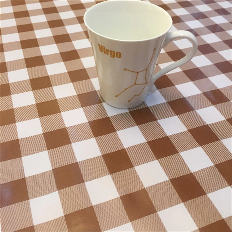 20 Types Tablecloth PVC Pastoral Plastic Table Cloth Rectangular Waterproof Oilproof Fabric Tea Table Cabinet Decor For Kitchen 