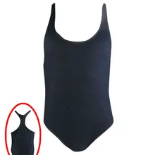 Мужская короткая задняя часть боди стрейч с высоким вырезом Racer Back Denim Knit Spandex