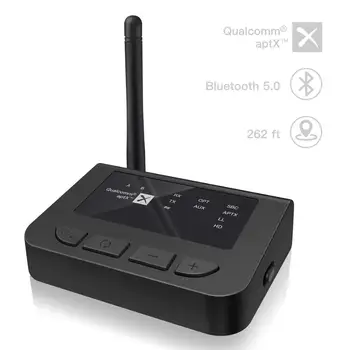

Bluetooth 5.0 Long Range 70 Meter Aptx HD Low Latency SPDIF Optical RCA Aux 3.5mm Transmitter Receiver Wireless Home TV Adapter