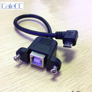 

Micro USB 5pin Male to USB B Female Panel Mount Type Cable 30CM 50cm with Screws