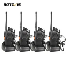 4 шт. Рация Retevis H777 УВЧ 400-470 МГц Радиолюбителей Кв Трансивер Радио Коммуникатор Walkie-talkie Handy Telsiz A9105A