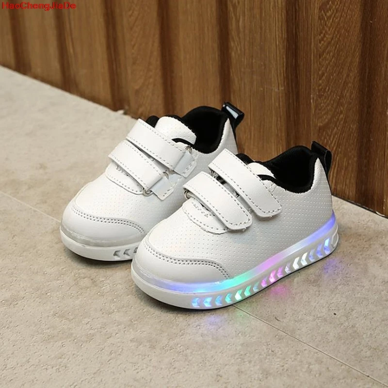 

HaoChengJiaDe LED Light Baby Kids Sneakers Glowing Children Casual Shoe Tenis Infantil Menino Led Girl Sneaker Shoe Zapatos Nino