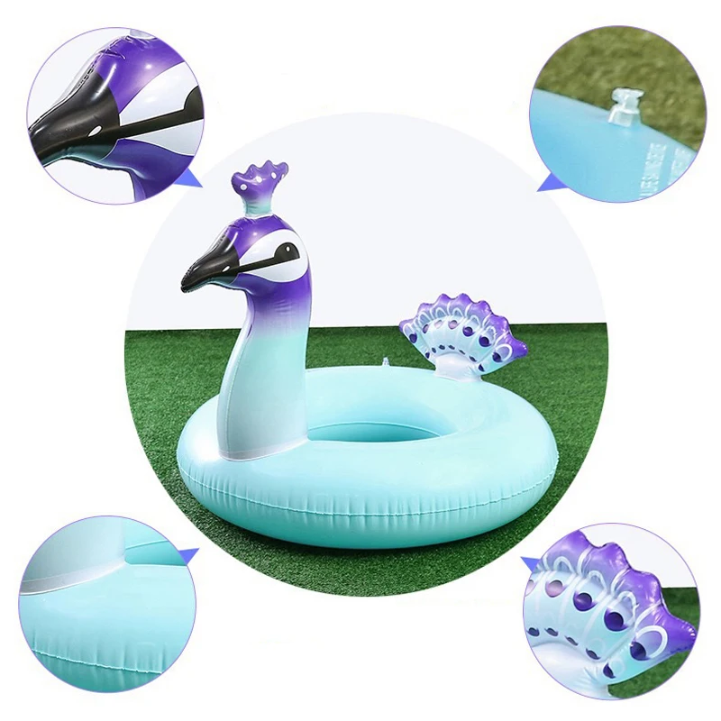 YUYU 90cm Unicorn peacock Toucan Swimming Ring for adult Inflatable pool Float unicorn circle Summer Water Fun Pool tube float