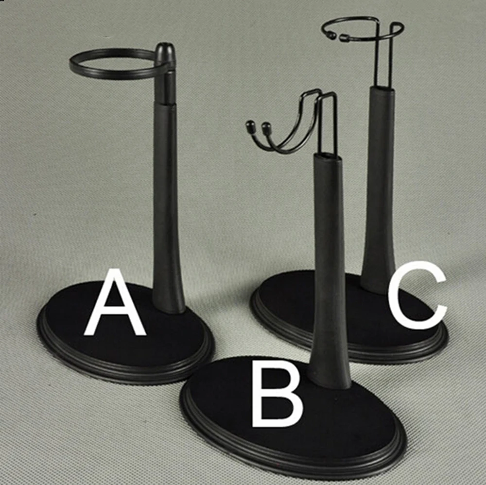 5 PCS 1//6 Scale C-Type Display Stand Doll Holder fit 12/" Action Figures Black