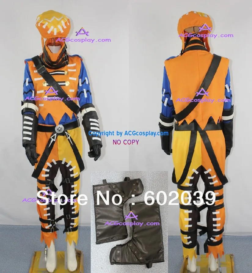 

Hack G.U Azure Kite Cosplay Costume include boots cover and hat
